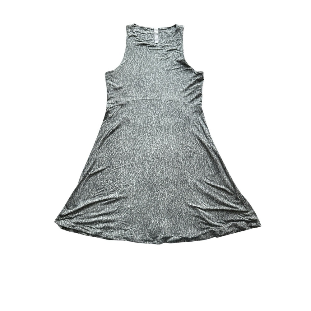 Athleta Santorini Thera High Neck Gray Green Modal Sleeveless Dress Women Medium